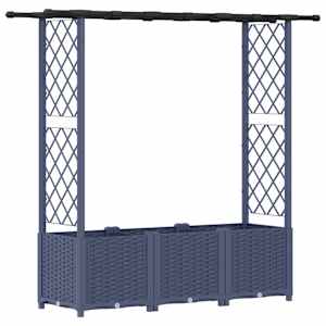 vidaXL T&otilde;stetud Padi Kase ja Katusega Hall 162,5 x 40 x 136 cm PP