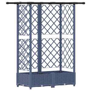 vidaXL T&otilde;stetud Padi Kase ja Katusega Hall 124 x 40 x 121 cm PP