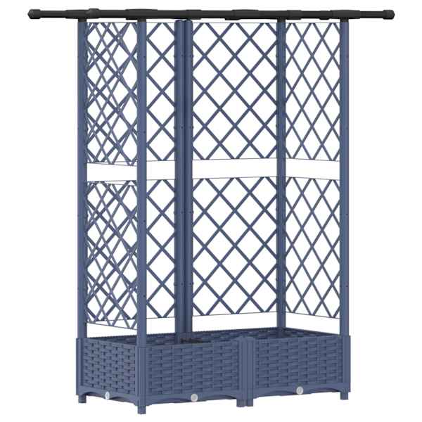 vidaXL T&otilde;stetud Padi Kase ja Katusega Hall 124 x 40 x 121 cm PP