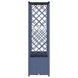 Vyvýšený záhon s treláží a střechou Šedý 202 x 40 x 138 cm PP - obrázek 4