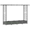 vidaXL T&otilde;stetud Padi Kase ja Katusega Helehall 203 x 40 x 121 cm PP