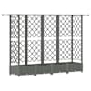 vidaXL T&otilde;stetud Padi Kase ja Katusega Helehall 202,5 x 40 x 121 cm PP