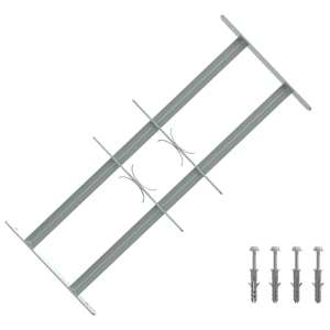 vidaXL Kaitsegrill akende jaoks 2 risttalaga 3 tk 430-740 mm