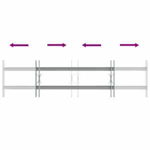 Zabezpečovací mříž pro okna se 2 příčnými lištami 3 pcs - obrázek 6