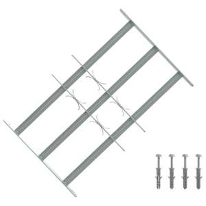 vidaXL Turva grill akendele 3 risttalaga 3 tk 430-740 mm