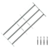 vidaXL Turva grill akendele 3 risttalaga 3 tk 630-1140 mm