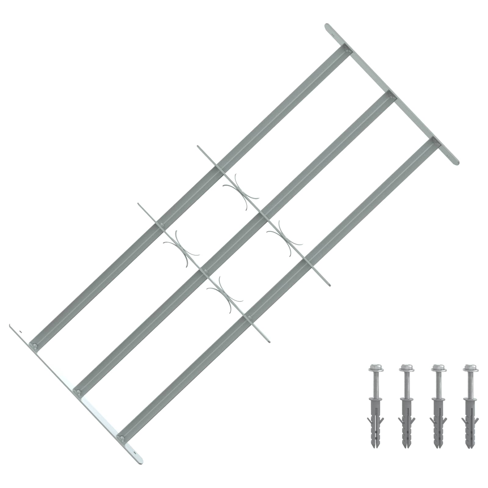 vidaXL Grilaj de Securitate pentru Feronerie cu 3 Bare Încuiate 3 pcs