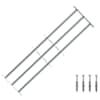 vidaXL Turva grill akendele 3 risttalaga 3 tk 930-1740 mm