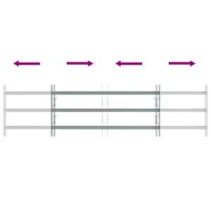Bezpečnostní mříž na okna se 3 příčkami 3 pcs 930-1740 mm - obrázek 6