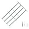 vidaXL Akna turvav&otilde;re 4 ristvartiga 3 tk 630-1140 mm Tsingitud teras