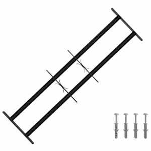 vidaXL Kaitsegrill akende jaoks 2 risttalaga 3 tk 63-114 cm