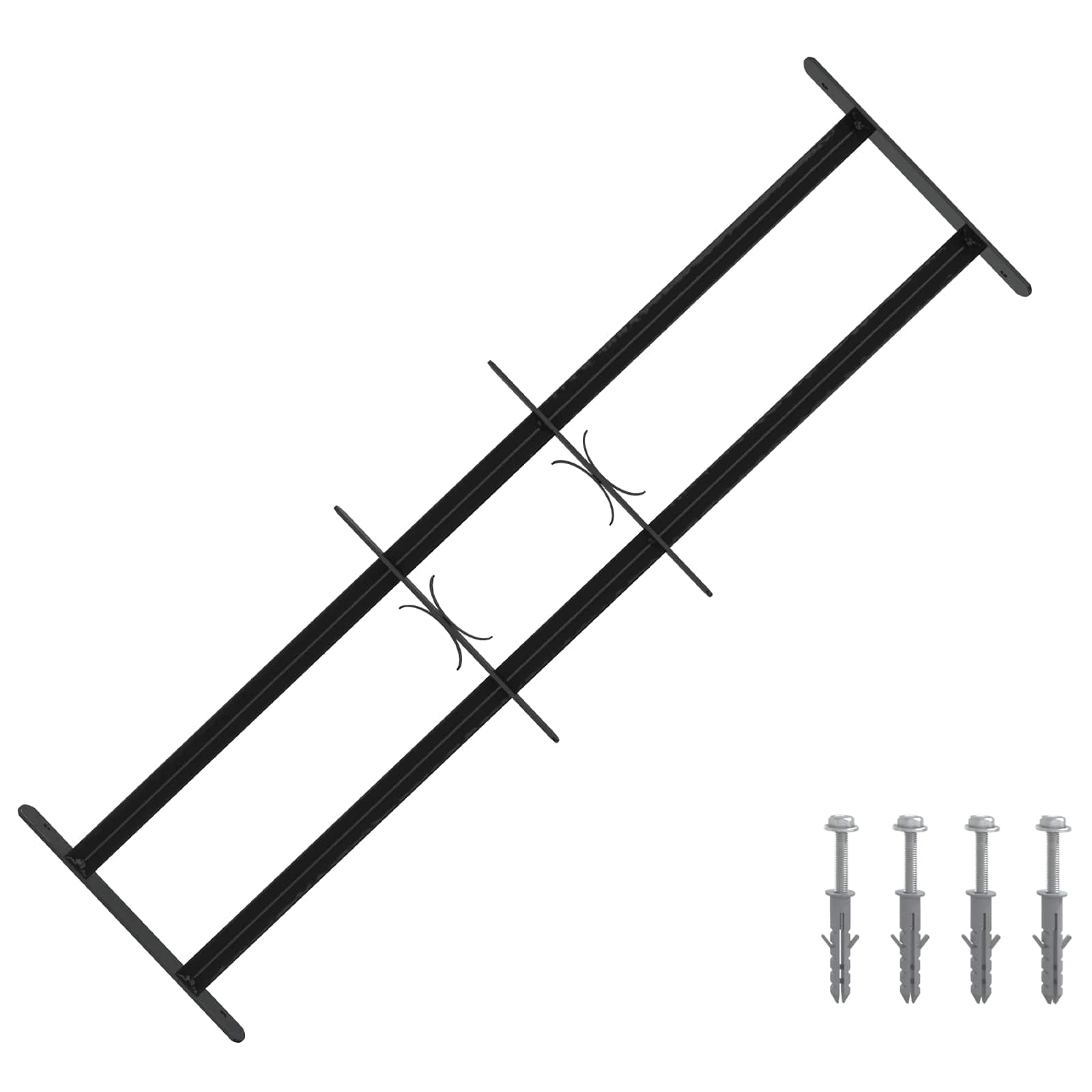 vidaXL Grilaj de Securitate pentru Feronerie cu 2 Bare Intersecționate