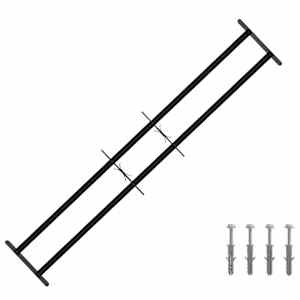 vidaXL Kaitsegrill akende jaoks 2 risttalaga 3 tk 93-174 cm