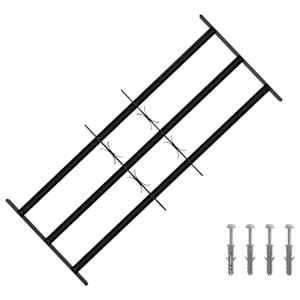 vidaXL Turva grill akendele 3 risttalaga 3 tk 63-114 cm