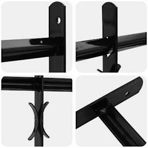 Bezpečnostní mříž na okna se 3 příčkami 3 pcs 93-174 cm - obrázek 5