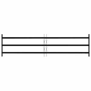 Bezpečnostní mříž na okna se 3 příčkami 3 pcs 93-174 cm - obrázek 3
