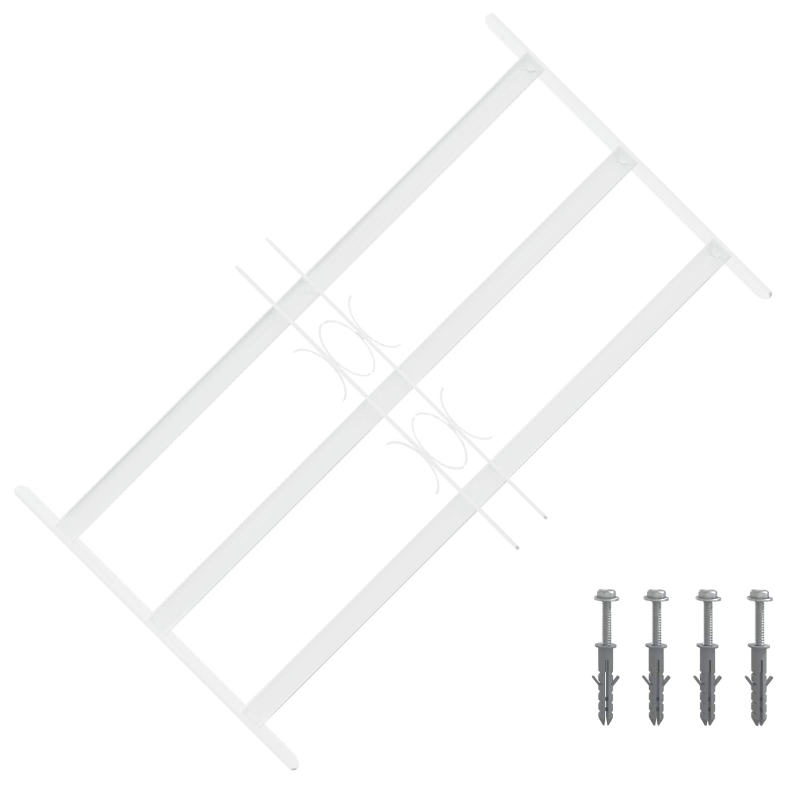 vidaXL Grilaj de Securitate pentru Feronerie cu 3 Bare Încuiate 3 pcs