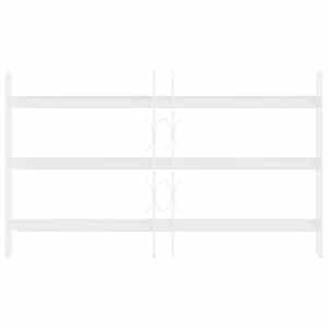Bezpečnostní mříž na okna se 3 příčkami 3 pcs 43-74 cm - obrázek 3