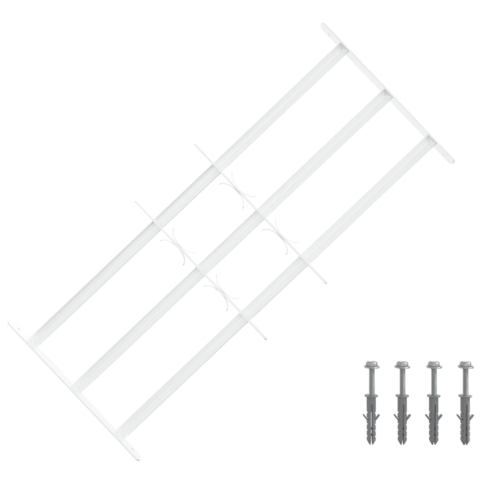 vidaXL Grilaj de Securitate pentru Feronerie cu 3 Bare Încuiate 3 pcs