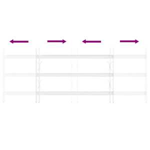 Bezpečnostní mříž na okna se 3 příčkami 3 pcs 63-114 cm - obrázek 6