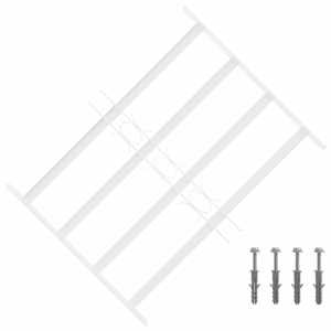 vidaXL Akna turvav&otilde;re 4 ristvartiga 3 tk 43-74 cm Tsingitud teras