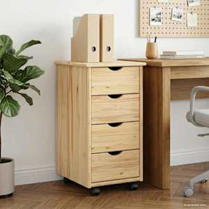 Gležnji kabinet Rjava 65,5 x 34 x 39 cm Masivno borovo les