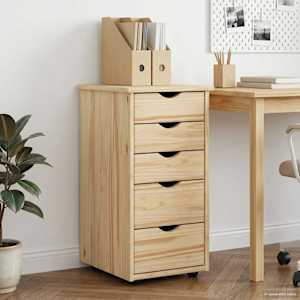 Za omarice Rjava 34 x 39 x 61,5 cm Masivno borovo les