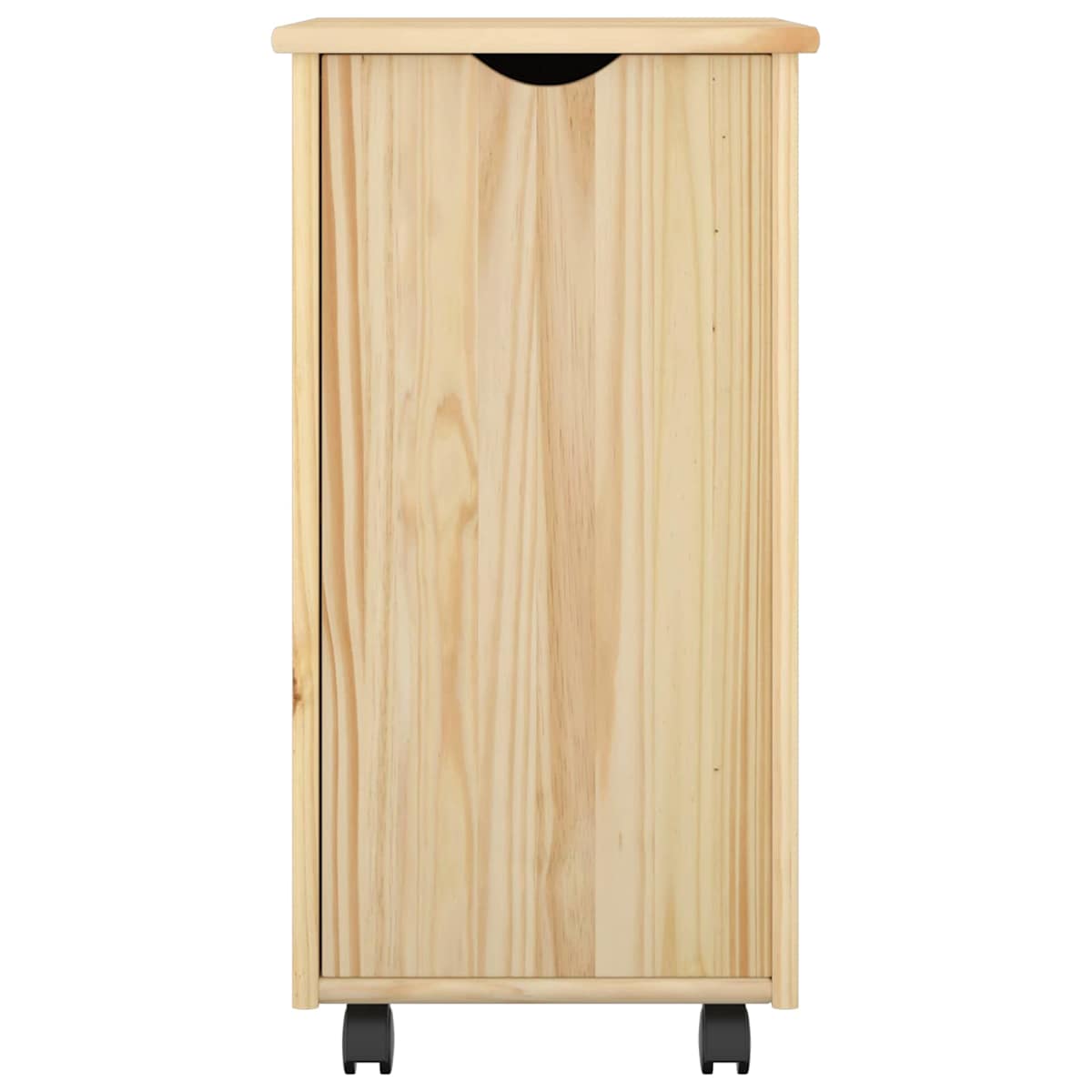 Rullende skab med hjul 34 x 39 x 65,5 cm Massivt fyrretræ - Billede 4