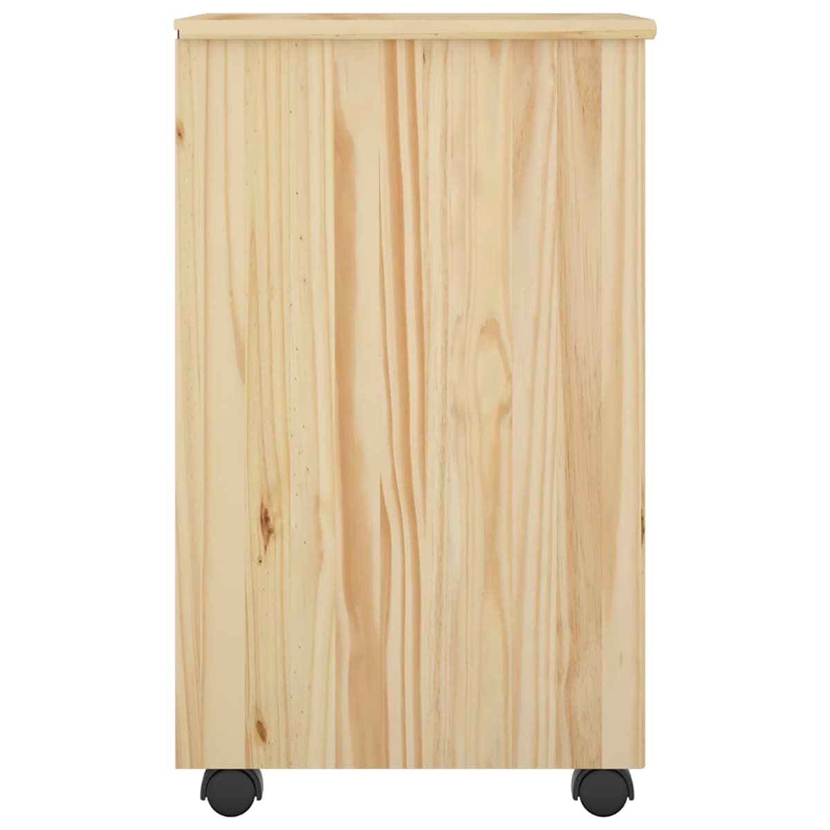 Rullende skab med hjul 34 x 39 x 65,5 cm Massivt fyrretræ - Billede 5