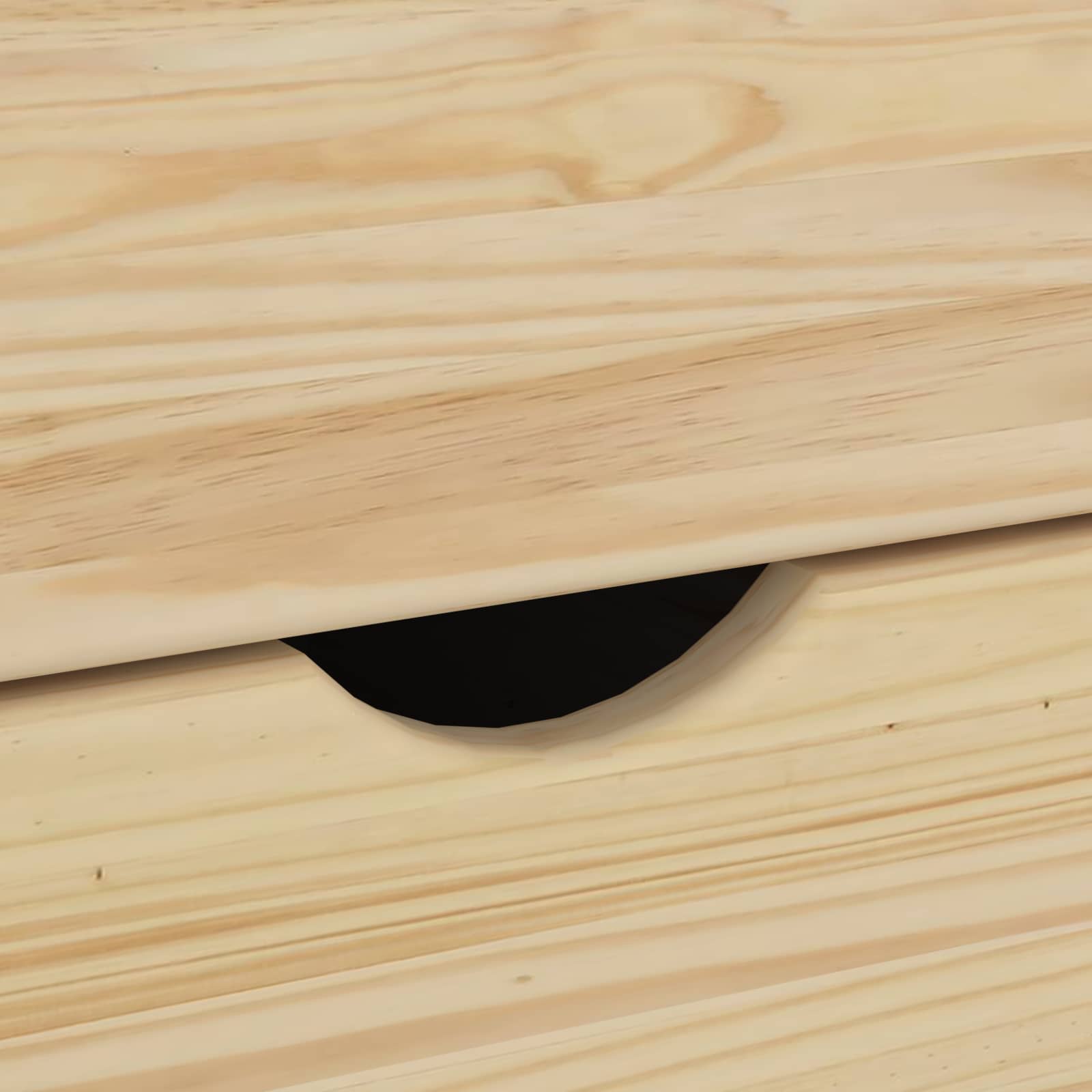 Rolling Kast met wiel Bruin 34 x 39 x 93,5 cm Massief Vurenhout image 7