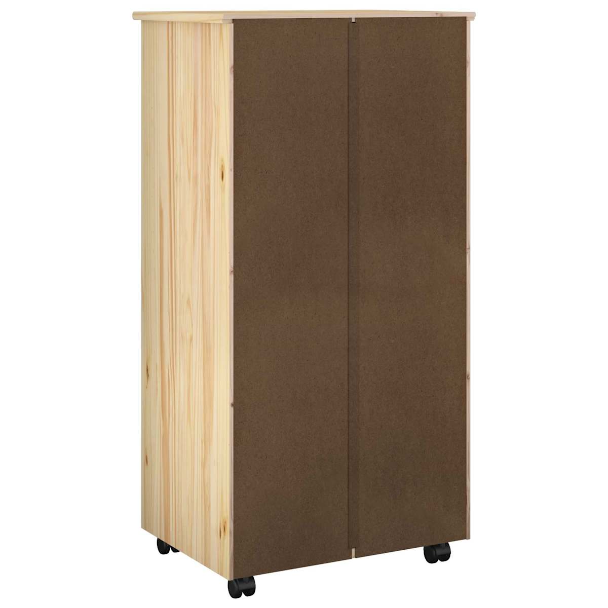 Rullende skab 53 x 39 x 103 cm Massivt fyrretræ - Billede 6