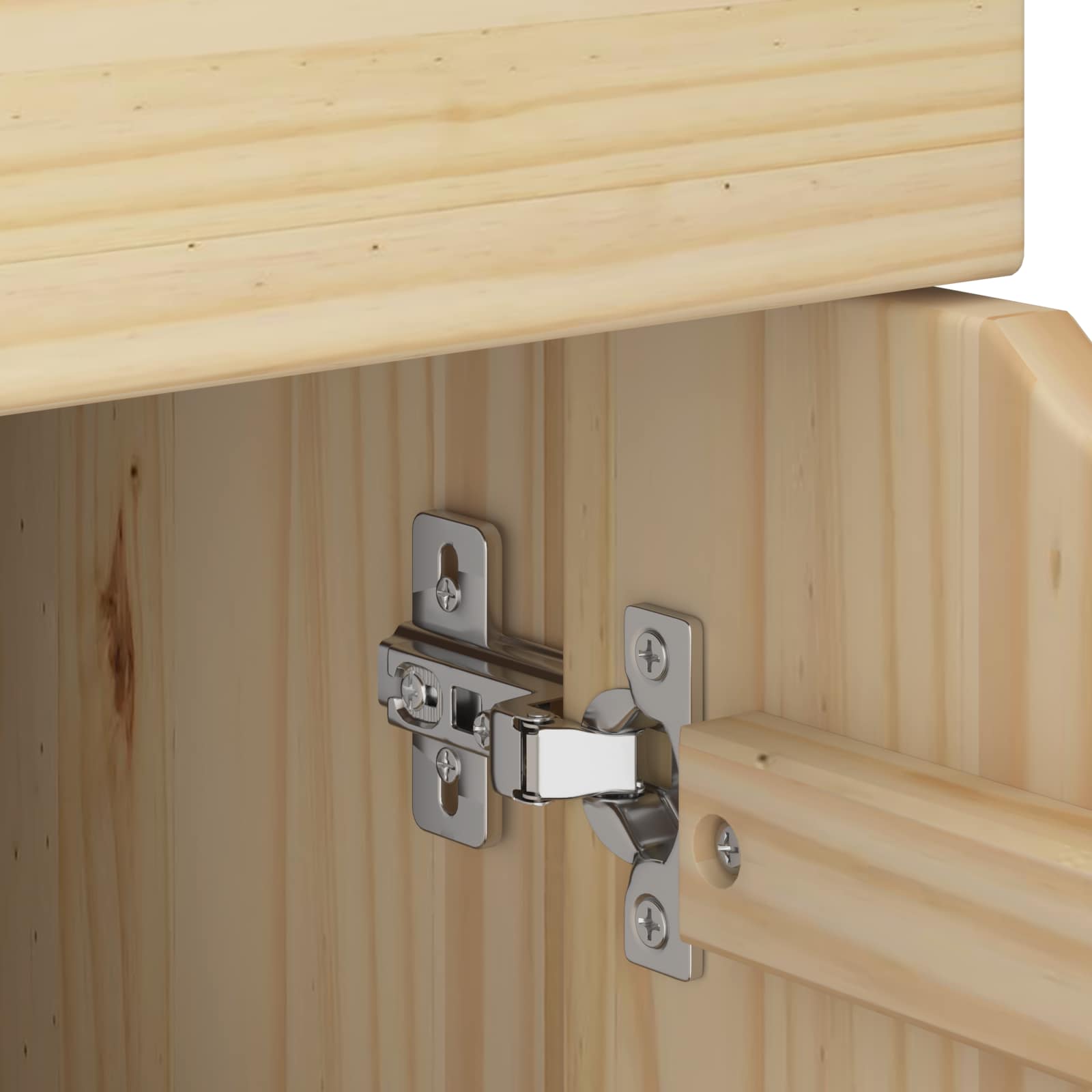 Rolling Kast Bruin 63,5 x 39 x 65,5 cm Massief Vurenhout image 8