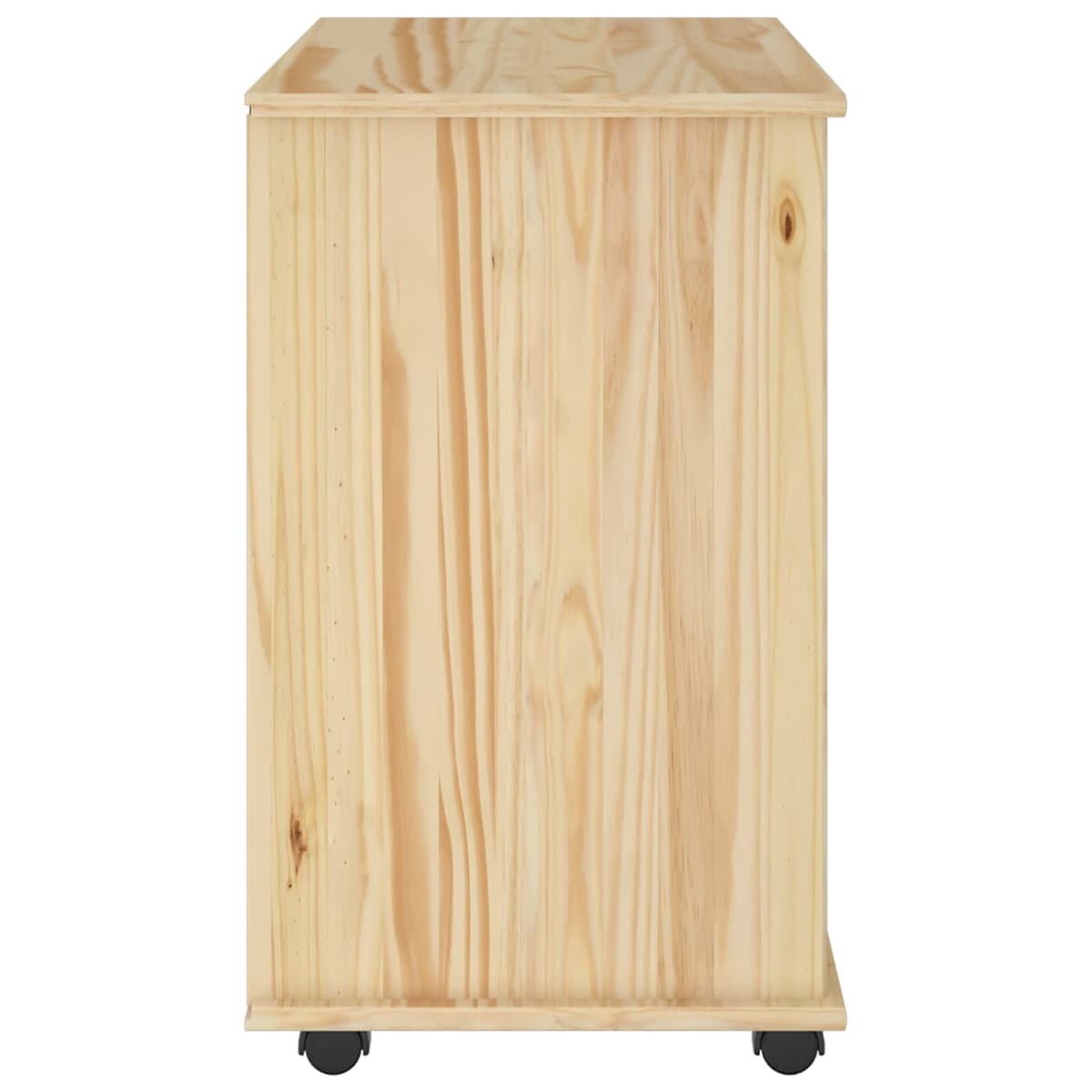 Rullende skab 63,5 x 39 x 65,5 cm Massivt fyrretræ - Billede 5