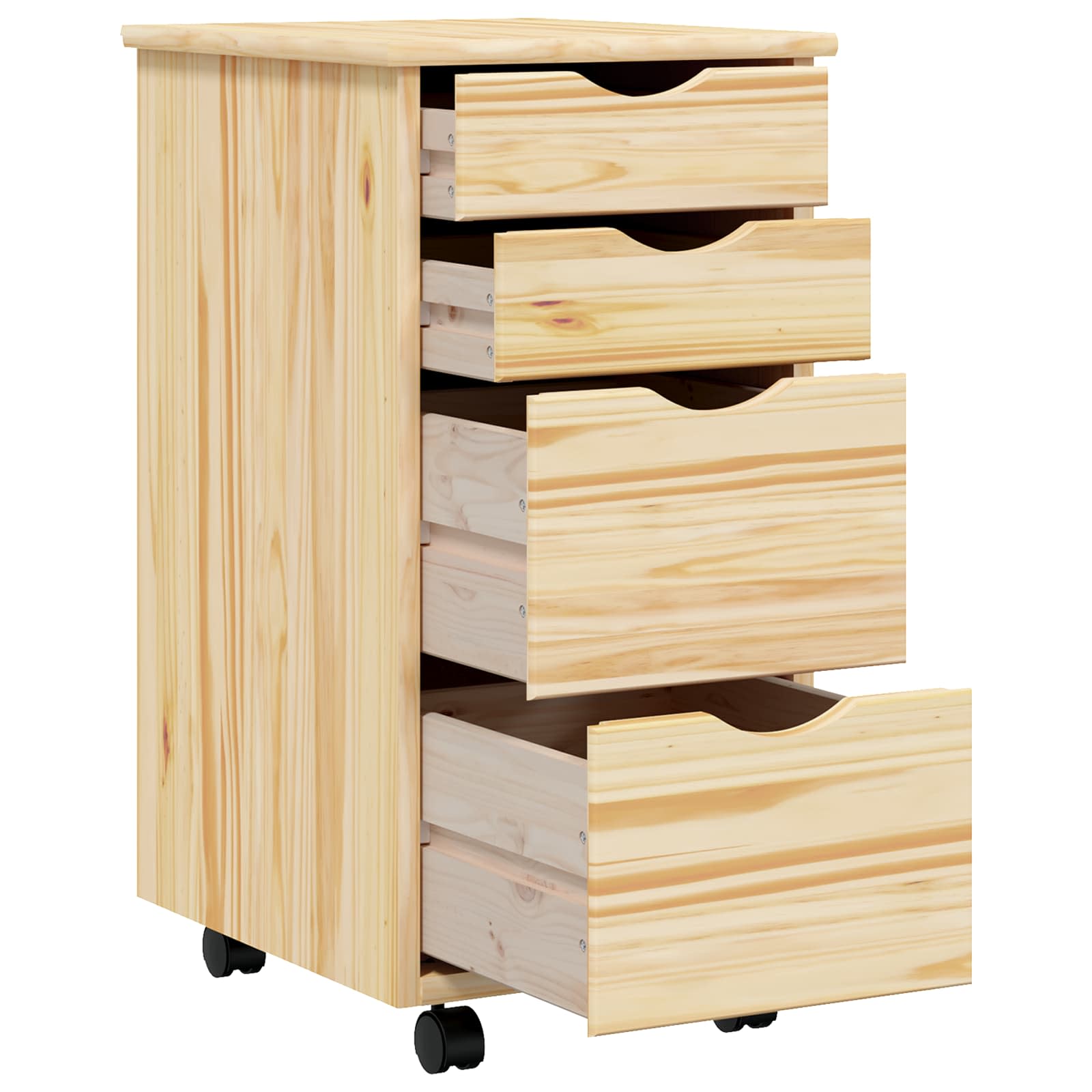 Mobilna omarica s pisalno mizo MOSS Jasen lak 34 x 39 x 65,5 cm - slika 4