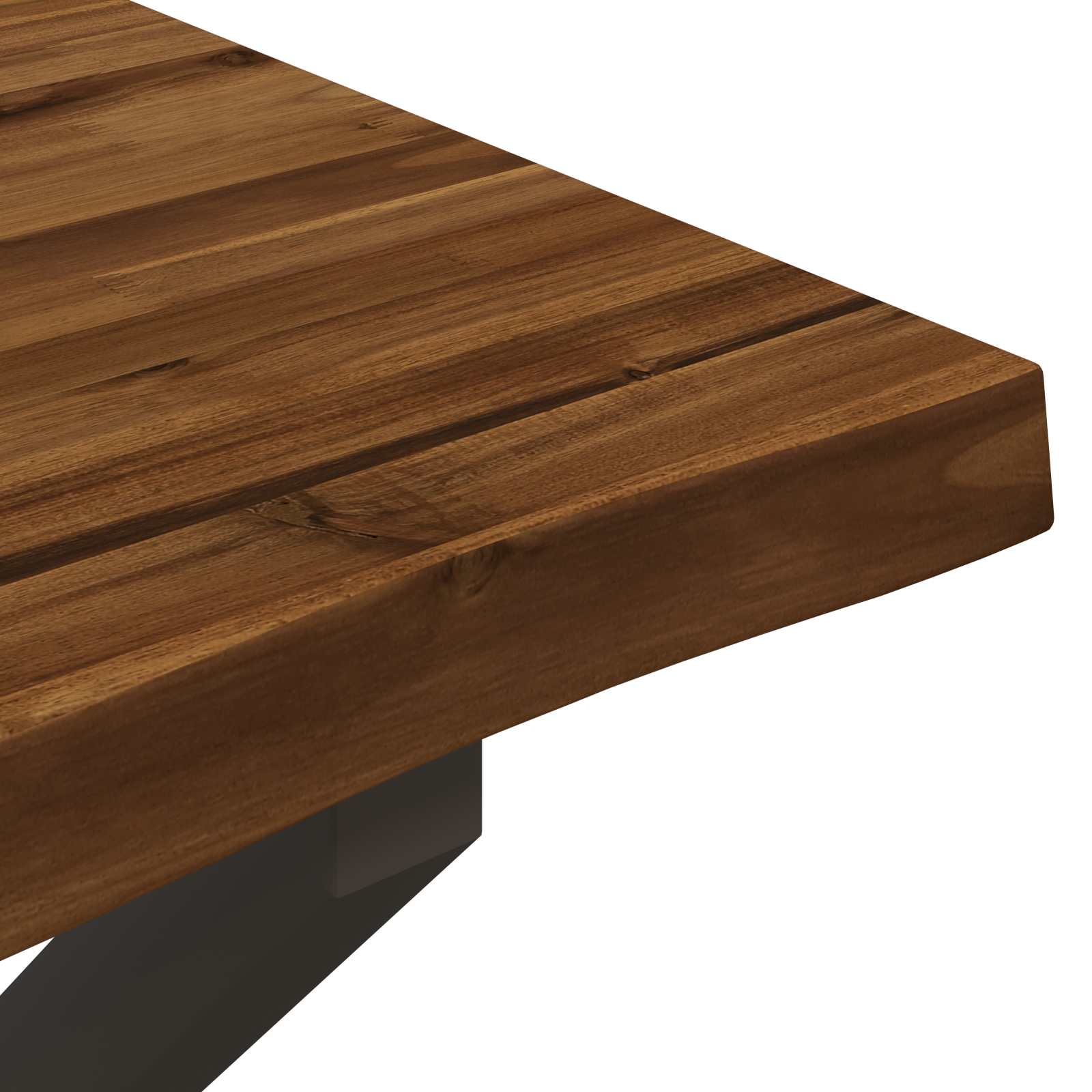 90 x 55 x 75 cm Massief Acaciahout Natuurlijk en Koffie image 7