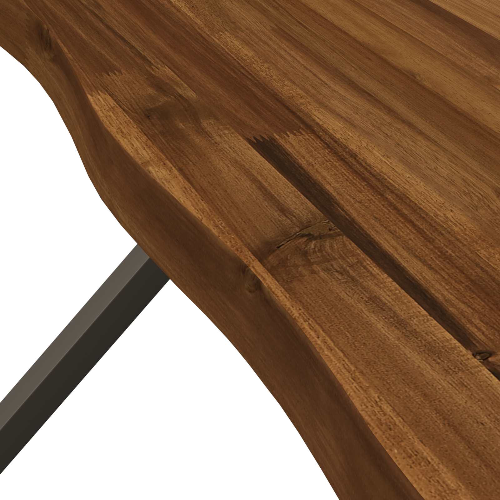 90 x 55 x 75 cm Massief Acaciahout Natuurlijk en Koffie image 8