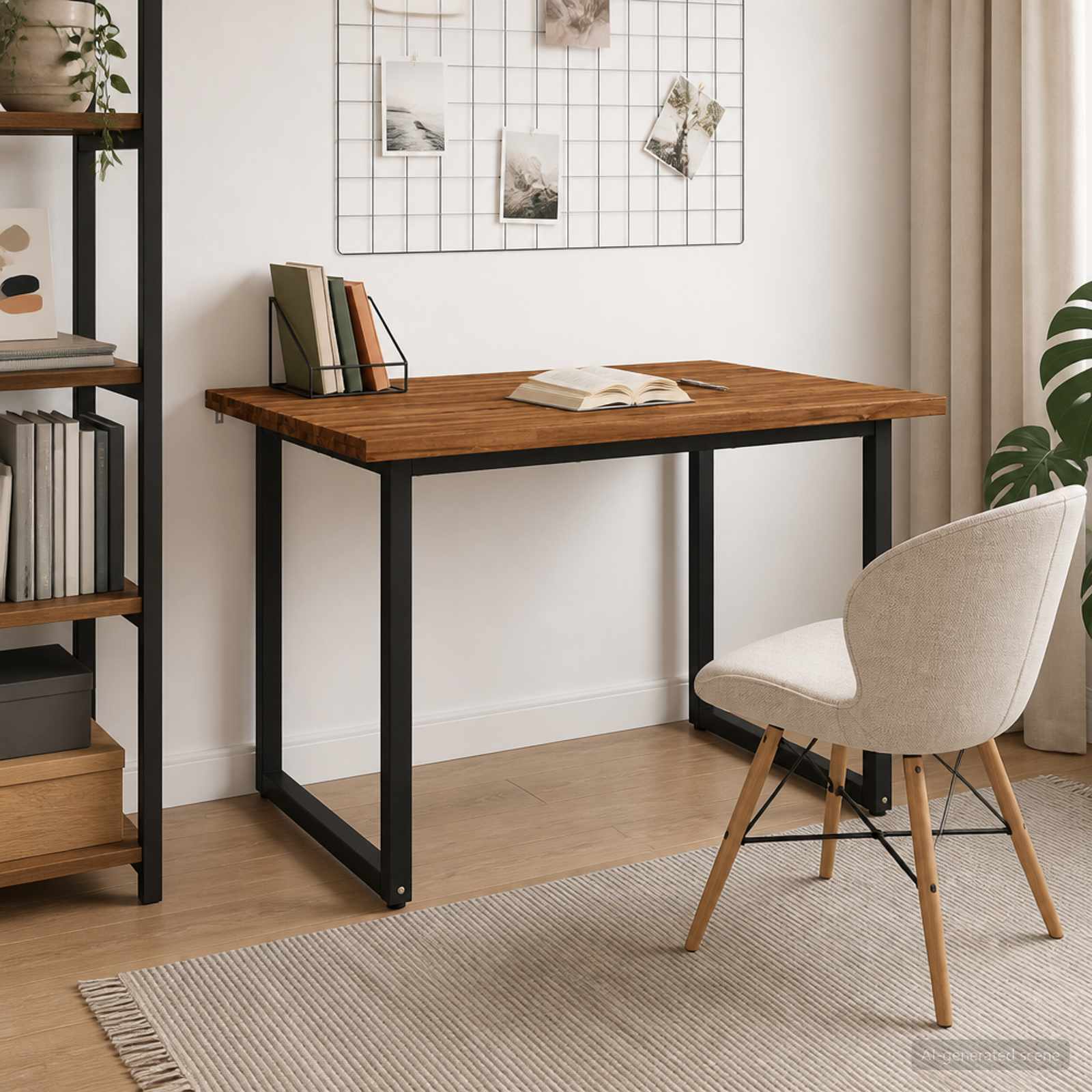 vidaXL Dining table med live edge 120 x 90 x 75 cm Massivt Akacietræ