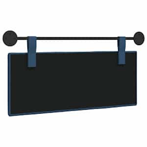 Závěsné čelo postele Modrá Textil - obrázek 7