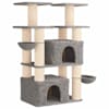 vidaXL Kassipuu kraapimispostidega Helehall 147 cm 2 tk