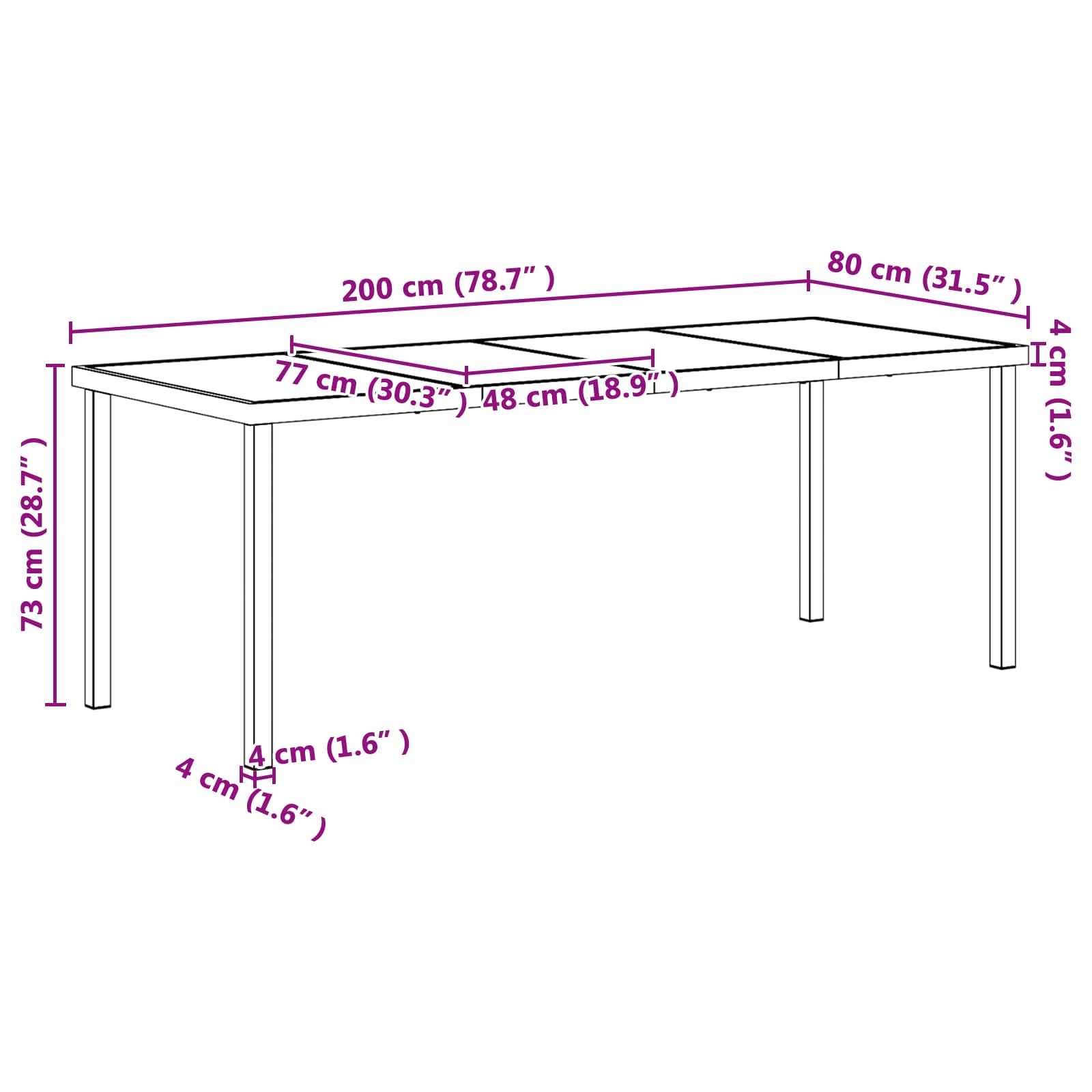Tuin eettafelset 9 st Zwart poly rattan - Afbeelding 8