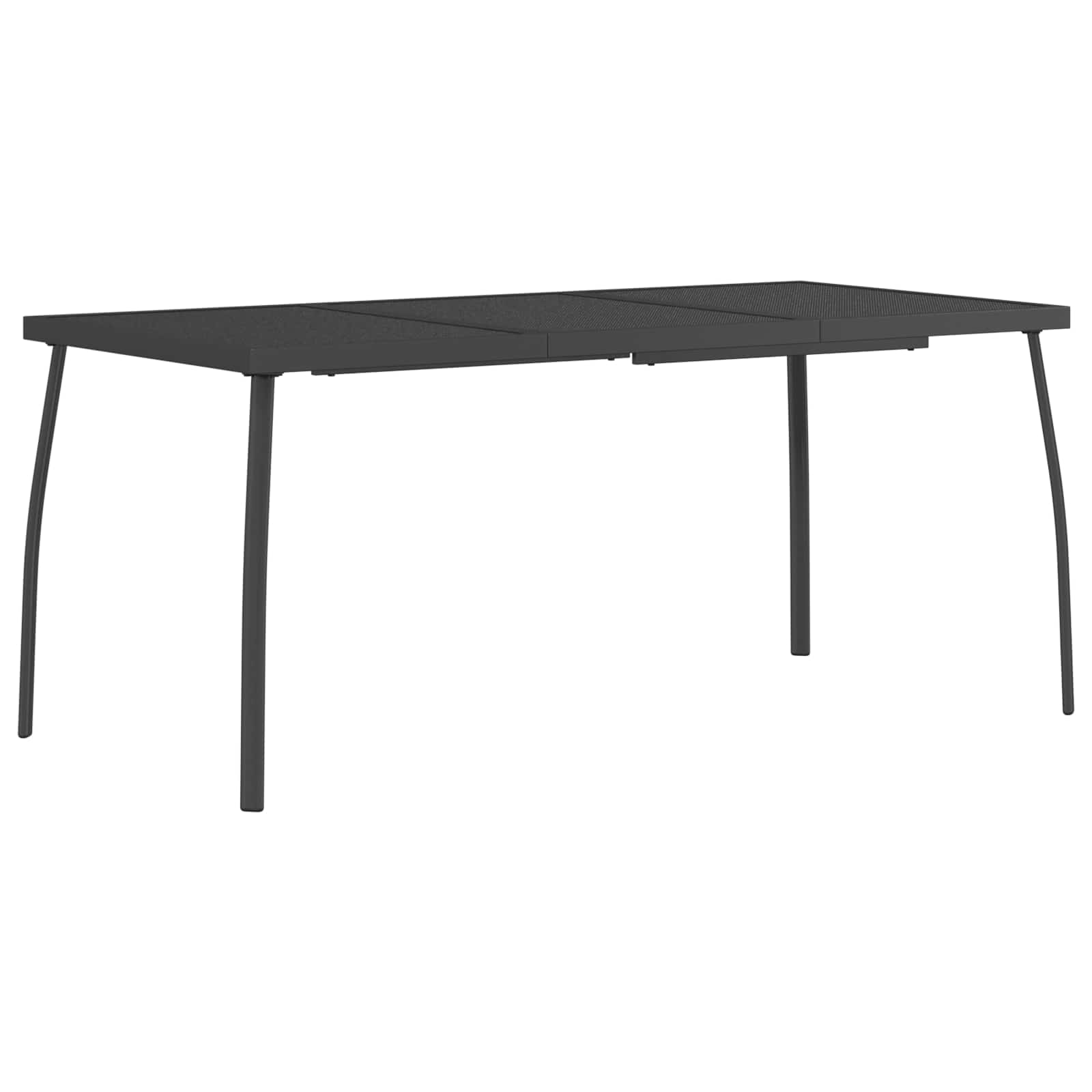 Σετ τραπεζαρίας 7 τμχ. Ανθρακί 165 x 80 x 72 εκ Ατσάλι - Image 5