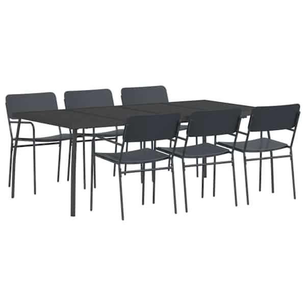 vidaXL S&ouml;&ouml;gitoakomplekt 7 tk Antratsiit Teras