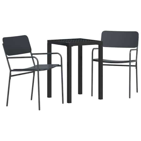 vidaXL V&auml;lis m&ouml;&ouml;bli komplekt 3 tk Antratsiit Teras