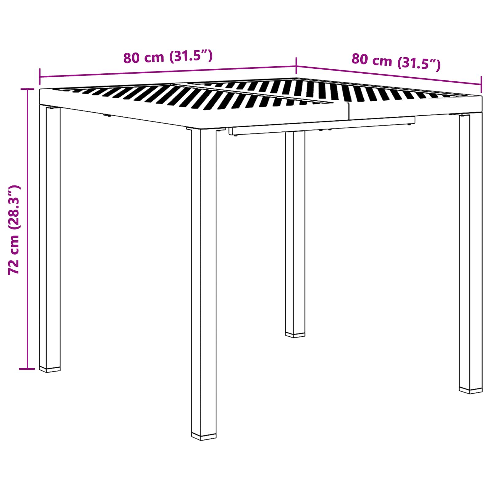 vidaXL Buitenmeubelset 3 st Antracietkleurig Staal