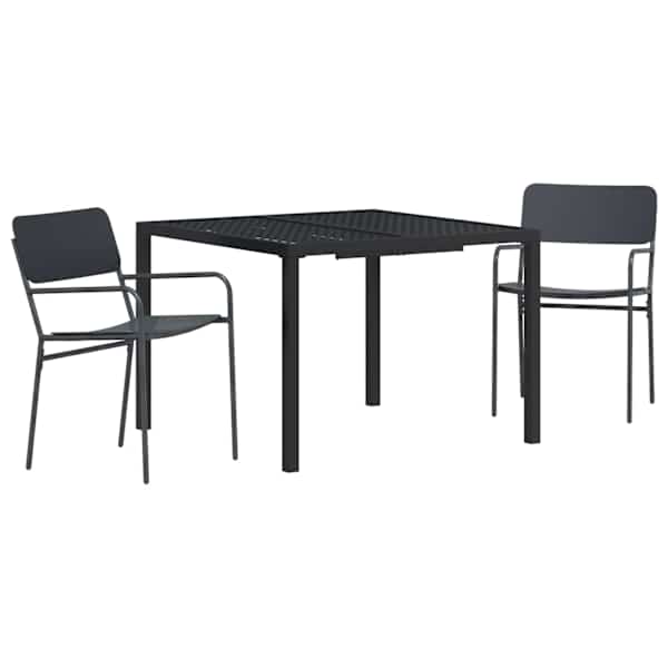 vidaXL V&auml;lis m&ouml;&ouml;bli komplekt 3 tk Antratsiit Teras