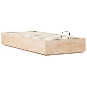 Ottoman postel Přírodní 75 x 190 cm Masivní borovice - obrázek 6