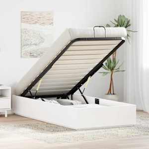 Ottomanska postelja Bela 80 x 200 cm Masivna borovina