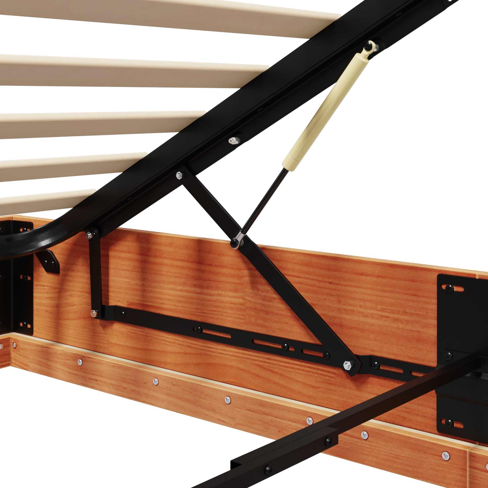 Ottoman Bedframe Waskleur Bruin 80 x 200 cm Massief grenenhout image 11