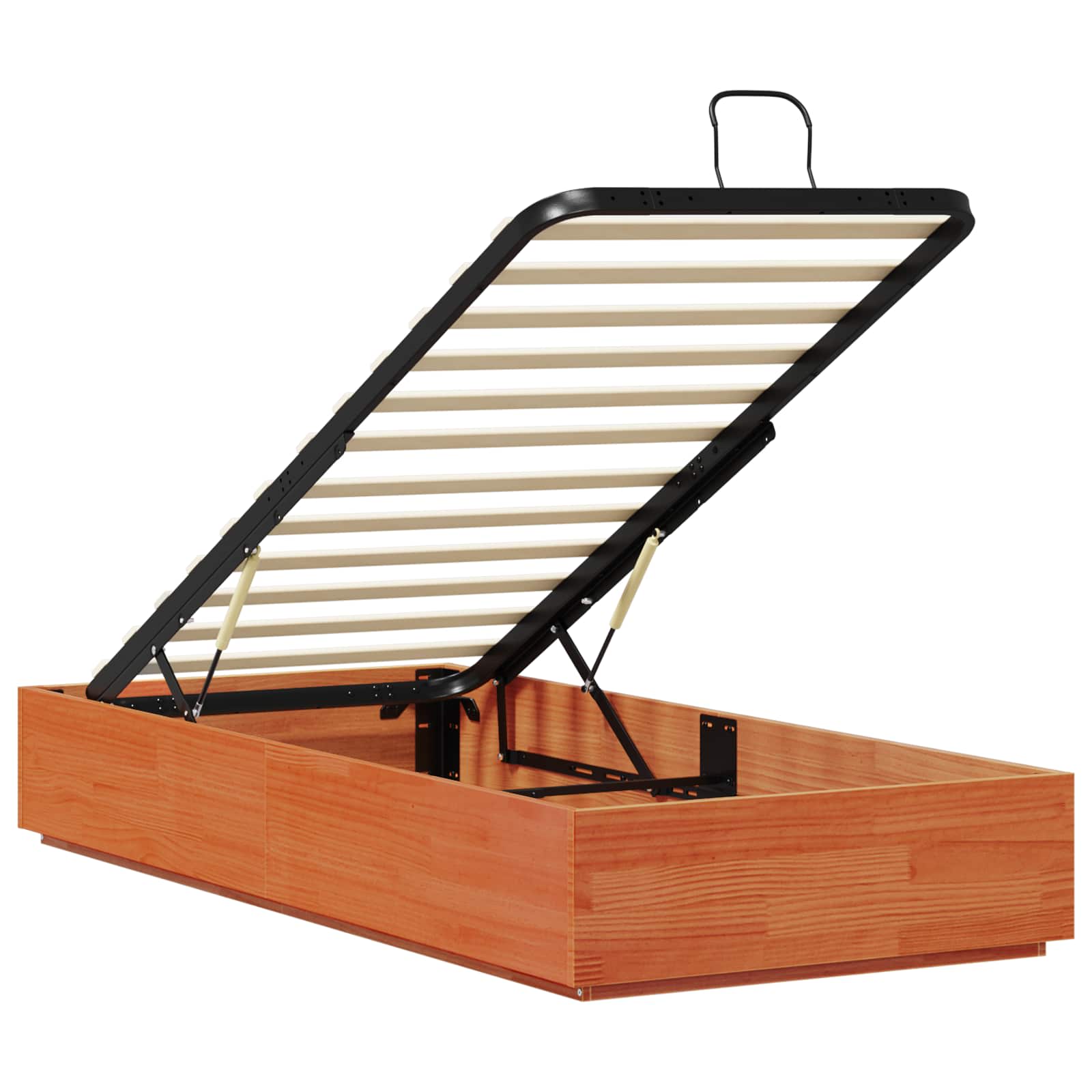 Ottoman Bedframe Waskleur Bruin 80 x 200 cm Massief grenenhout image 5