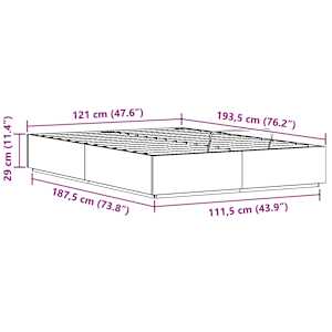 Ottoman postel Přírodní 120 x 190 cm Masivní borovice - obrázek 12